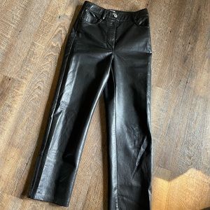 High waisted WILFRED pleather pants from Aritzia. Size 2 LIKE NEW